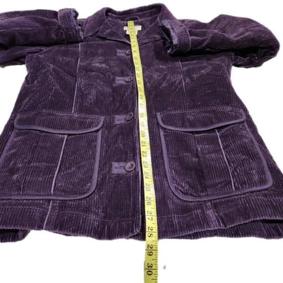 𝅺Size M L.L.Bean Corduroy Jacket Eggplant color Lightly Insulated - Picture 13 of 15